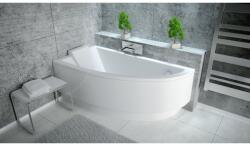 Besco Cada baie asimetrica, acril, 150 x 70 cm, orientare stanga, Besco Praktika (WAP-150-NL)