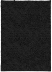 vidaXL PAMPLONA fekete magas szálú bolyhos modern szőnyeg 120 x 170 cm 375278