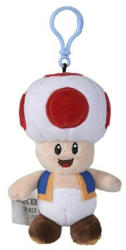 Simba Toys Super Mario plüss kulcstartó - Toad (109231008_toad)