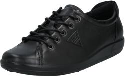 ECCO Pantofi cu șireturi sport 'Soft 2.0' negru, Mărimea 39