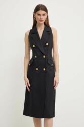 Luisa Spagnoli ruha vászonkeverékből PINACOLO fekete, mini, harang alakú, 540842 - fekete 42