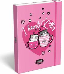 Lizzy Card I Heart Kitty cicás füzetbox - A4 - Lizzy Card (LIZ-24128403)