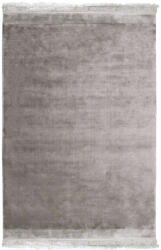 Horizon Dark Grey, szürke bársonyos felületű, kézi szövésű prémium szőnyeg rojttal