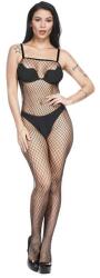 STD Bodystocking Pamela Crotchless Fishnet, Negru, S-L