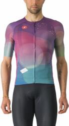 Castelli - tricou ciclism cu maneca scurta pentru barbati R-A/D Jersey - multicolor mov inchis albastru (CAS-4524017-990)