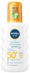 Spray pentru protectie solara SPF 50+ Sensitive Protect, 200 ml, Nivea Sun