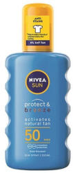  Spray pentru protectie solara SPF 50 Protect & Bronze, 200 ml, Nivea Sun