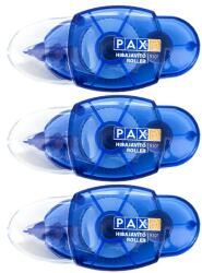PAX Hibajavító roller PAX R101 5mmx5m 3 db/csomag kék - papiriroszerplaza