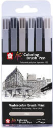 Royal Talens Sakura Koi Brush Pen ecsetfilc készlet 6 db Urban (XBR6A)