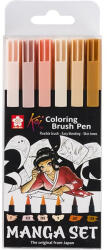 Royal Talens Sakura Koi Brush Pen ecsetfilc készlet 6 db Manga Set (POXBRMAN6)