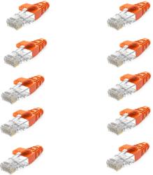 It Fast Oqs Set 10 mufe RJ45, Cat. 6 cu manson, Portocaliu (ITFAST20)
