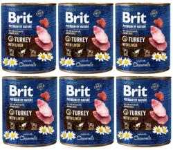 Brit Premium By Nature Turkey & Liver 6x800 g