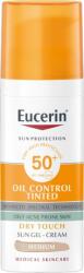 Eucerin Gel crema de protecție tonifiantă și matifiantă SPF 50+ Sun (Oil Control Tinted Sun Gel-Cream) 50 ml Light