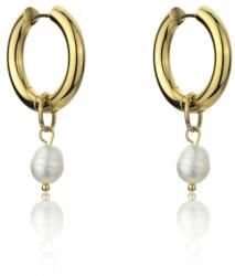 Marc Malone Cercei placați cu aur cu perle Alexandria White Earrings MCE23118G