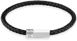 Guess Brățară din piele pentru bărbați Blackjack JUXB03240JWSTBK 23 cm