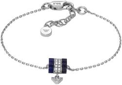Emporio Armani Brățară frumoasă din argint cu lapis lazuli și zirconi EG3572040