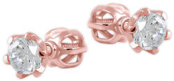 Brilio Cercei din aur roz cu cristale 236 001 00765 05