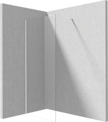 Deante Prizma perete cabină de duș walk-in 90 cm alb mat/sticla transparentă KTJ_A39P