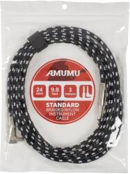 Amumu S30W-SA-3M Braided Nylon Instrument Cable