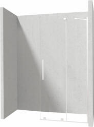 Deante Prizma perete cabină de duș walk-in 100 cm alb mat/sticla transparentă KTJ_A30R