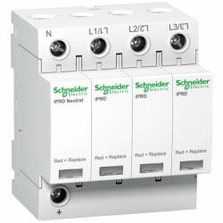 Schneider Electric Schneider ACTI9 iPRD túlfeszültség-korlátozó, cserélhető betéttel, 8kA, 3P-N, 350V (A9L08600) (A9L08600)