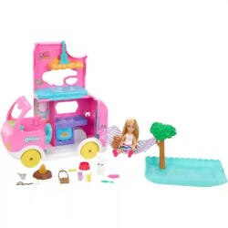 Mattel Mattel Barbie 2 az 1-ben szétnyitható lakóautó Chelsea babával (HNH90) - jatekbirodalom