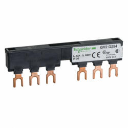 Schneider Electric TeSys D - GV2G254 - Fésűssín, 2db 54 mm - es leágazás (GV2G254)