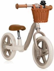 Lionelo Bicicleta fara pedale Alex Plus, Usoara, Cu ghidon si sa reglabile, Include cos depozitare si sonerie (LO-ALEX_PLUS_BEIGE_SAND)