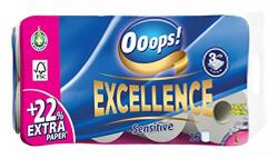 Ooops! Toalettpapír, 3 rétegű, kistekercses, 16 tekercs, OOOPS "Excellence" KTC30161142 (KTC30161142)