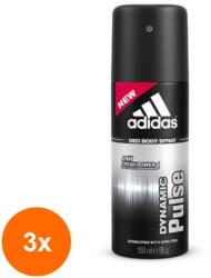Adidas Set 3 x Deodorant Spray, Dynamic Pulse, Adidas, Barbati, 150 ml