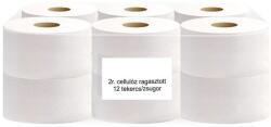  Közületi 2 rétegű 19 cm 100 cellulóz ragasztott PS105 12 tekercs/csomag toalettpapír TP18R105-FP (TP18R105-FP)