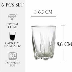  6 db-os pohár készlet 145 ml (5900_0145_8338_P001)
