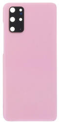 Samsung G985, G986 Galaxy S20+ 4G és 5G akkufedél (hátlap) kamera lencsével és ragasztóval, rózsaszín (utángyártott)