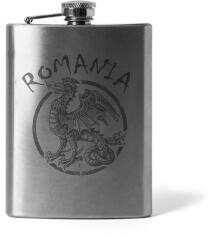 DRAGOWA sticlă ploscă gravată Dragonul Românesc 210 ml