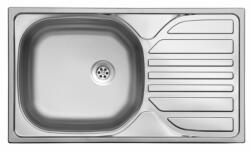 Evido BASIC MINI rozsdamentes mosogató, egymedence csepegtetővel, 76x43, 5 cm, 1 1/2lefolyógarnitúra (EC105681)