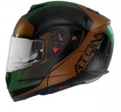 MT Helmets Cască de motocicletă MT Atom SV Adventure A6 negru-maro-verde tip-up (MT1052871163)