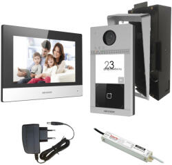 Hikvision DS-KIS604-P/Flush + esővető (csomag-DS-KIS604-P-FLUSH)