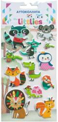 Luna The Littlies: Állatos 3D pufi matrica szett 10x22cm-es íven (000647002) - jatekshop