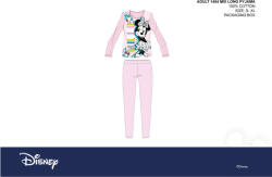  Disney Minnie egér női jersey pizsama - pamut pizsama - világosrózsaszín - M