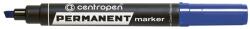 Centropen Marker permanent, varf tesit 4.6mm, albastru, CENTROPEN 8576 (CE857602)