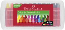 Faber-Castell Creioane cerate Jumbo in cutie plastic 24 culori FABER-CASTELL (14048)
