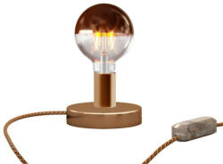 Creative-Cables Posaluce félcsészé fém asztali lámpa kétpólusú dugóval (ABM21RADEUTRX01-L)