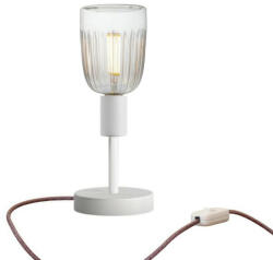 Creative-Cables Alzaluce Tiche fém asztali lámpa kétpólusú dugóval (ABM21E10VBOLEUBRS83-L)