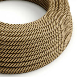 Creative Cotton and Jute Tobacco Vertigo textil kábel - Az eredeti kreatív kábelek - ERD21 kerek 2x0, 75mm / 3x0, 75mm (XZ3ERD21)