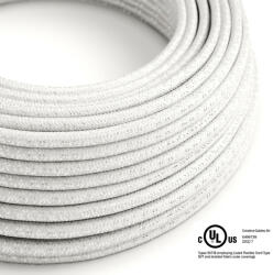  Round Electric Cable 150 ft (45, 72 m) coil RL01 Glittering White Rayon - UL listed