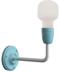 Creative-Cables Fermaluce Color, porcelán és fém fali lámpa hajlított karral (APP4AZVB)
