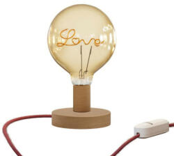  Posaluce Love Wooden Table Lamp with UK plug - allights - 42 790 Ft