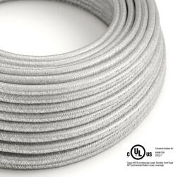  Round Electric Cable 150 ft (45, 72 m) coil RL02 Glittering Silver Rayon - UL listed