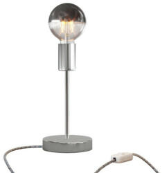 Creative-Cables Alzaluce Half Cup fém asztali lámpa kétpólusú dugóval (ABM21E20CRLEUBRX04-L)