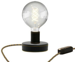 Creative-Cables Posaluce Globo bőr asztali lámpa UK dugóval (ABLP03DINNRP27-L)